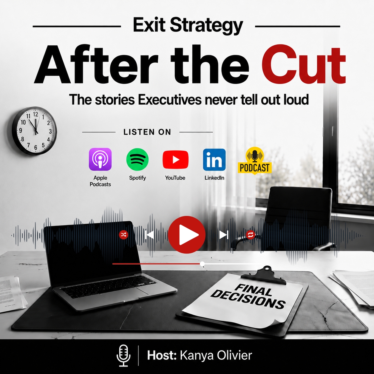After the Cut - a podcast hosted by Kanya Olivier: the stories executives never tell out loud