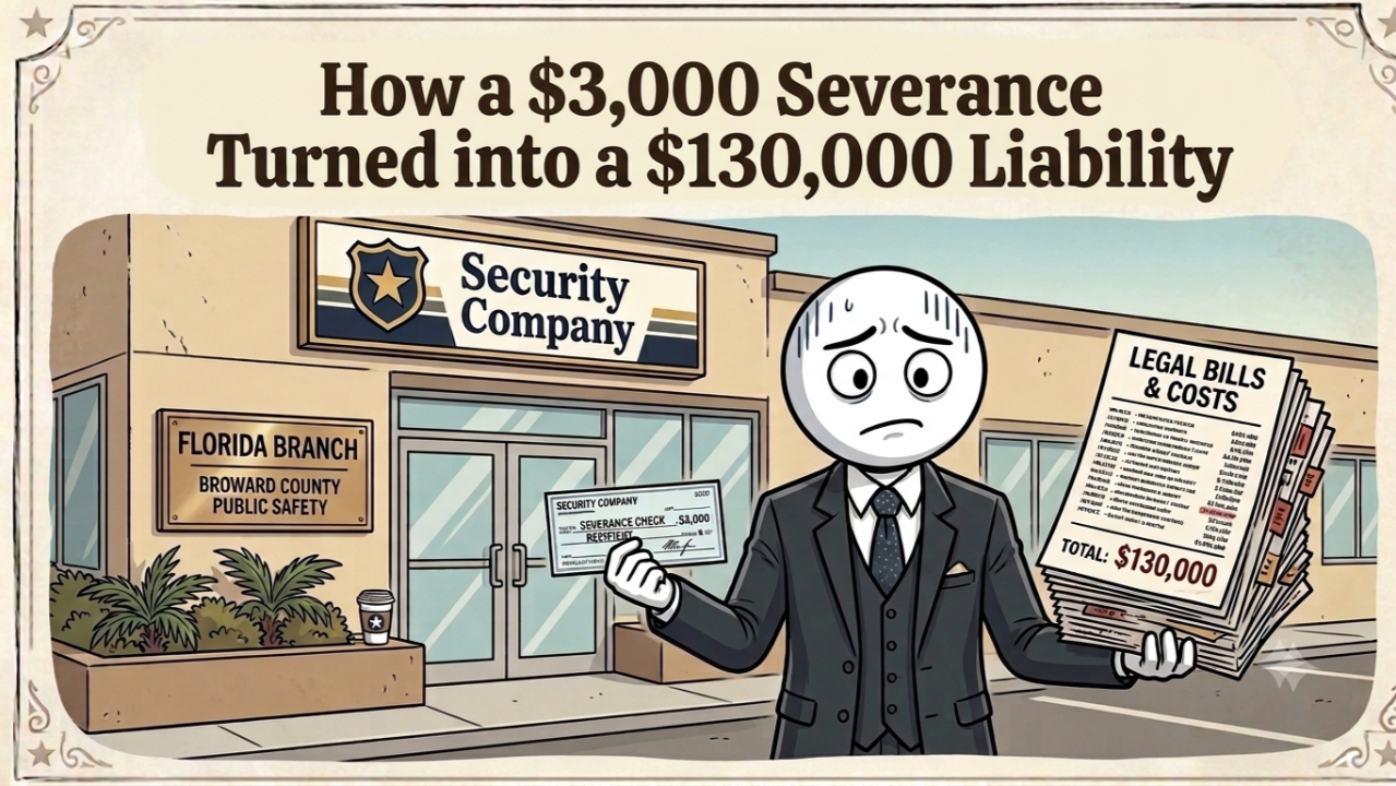 How a $3,000 Severance Payment Nearly Bankrupted a 57-Person Security Company